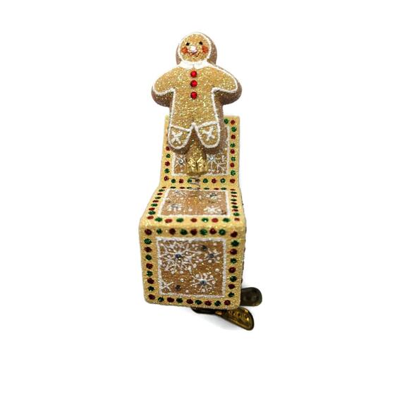 Patricia Breen Jolly Surprise Gingerboy Gingerbread Clip Christmas Tree Ornament - Picture 2 of 8